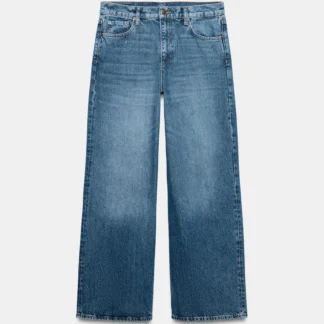 ZARA ZW COLLECTION LOW-RISE WIDE-LEG JEANS