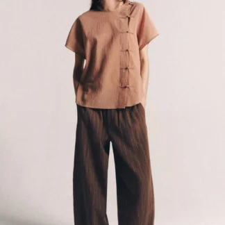 ZARA ZW COLLECTION SHIRT WITH FROG FASTENING