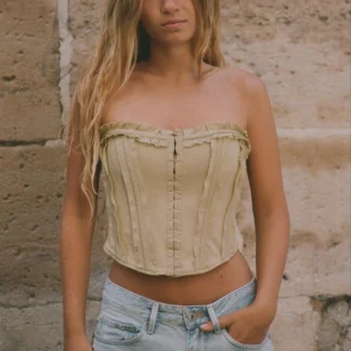 ZARA RUFFLED CORSET TOP