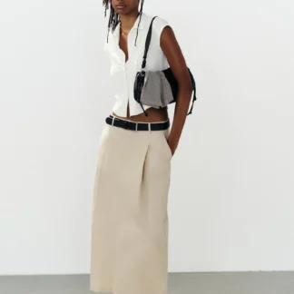 ZARA SHIRT-STYLE TOP