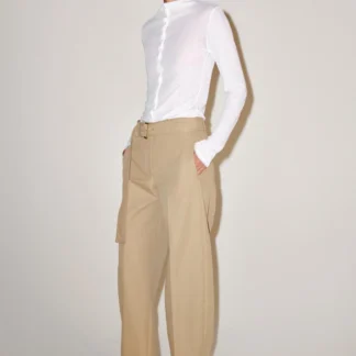 ZARA HIGH NECK BUTTONED T-SHIRT