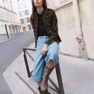 ZARA Z1975 LONG DENIM BERMUDA SHORTS