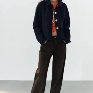 ZARA TRF FOLDED LOW-RISE JEANS
