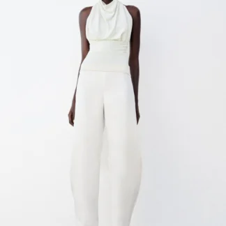 ZARA FLOWING DRAPED TOP