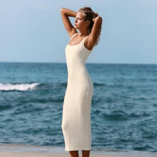 ZARA TEXTURED MIDI DRESS