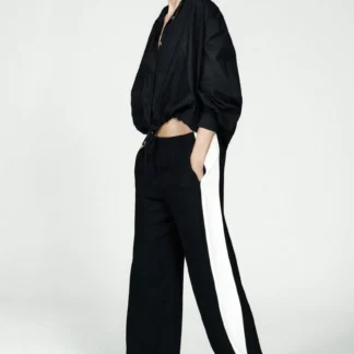 ZARA ZW COLLECTION SAROUEL TROUSERS WITH SIDE STRIPES