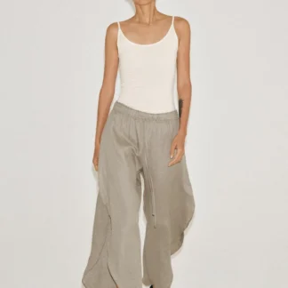ZARA 100% LINEN TROUSERS WITH VENTS ZW COLLECTION