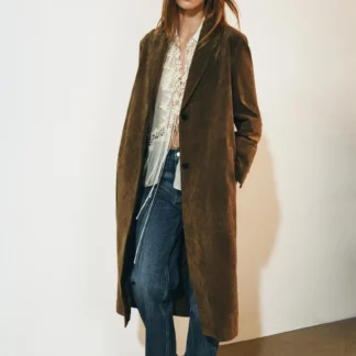 ZARA 100% LEATHER LONG COAT ZW COLLECTION