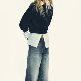 ZARA BASIC PLUSH SWEATSHIRT