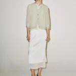 ZARA COMBINED KNIT CARDIGAN
