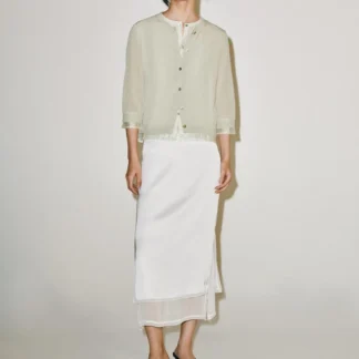 ZARA COMBINED KNIT CARDIGAN