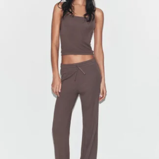 ZARA COTTON MODAL STRAPPY TOP