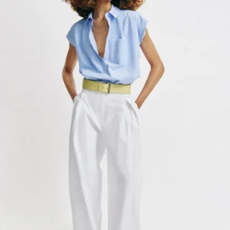 ZARA BALLOON CROPPED SHIRT