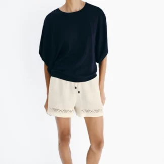 ZARA KNIT TOP WITH WIDE SLEEVES