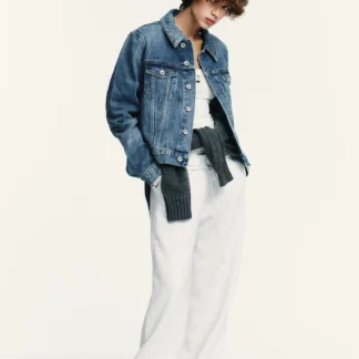 ZARA BASIC STRAIGHT-LEG PLUSH TROUSERS WITH ADJUSTABLE HEM