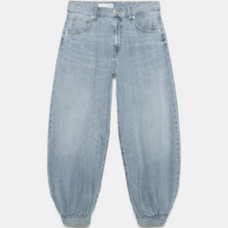 ZARA TRF MID-RISE BALLOON JEANS
