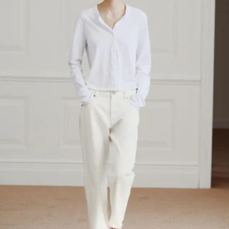 ZARA 100% COTTON BUTTON-UP T-SHIRT