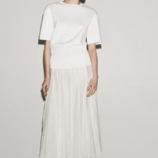 ZARA ZW COLLECTION CONTRAST FLOWING SKIRT