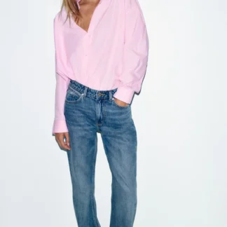 ZARA JEANS Z1975 HIGH-WAIST REGULAR LONG LENGTH