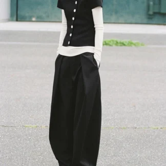 ZARA BALLOON TROUSERS WITH PLEATS
