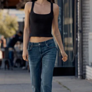 ZARA COTTON SLEEVELESS T-SHIRT
