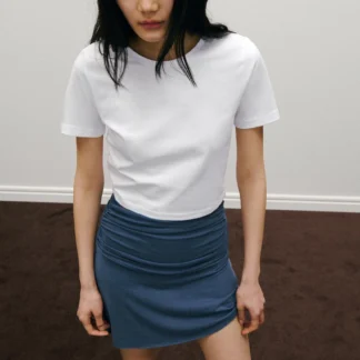 ZARA SHORT SLEEVE CROPPED T-SHIRT