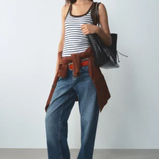 ZARA RIBBED SLEEVELESS TOP
