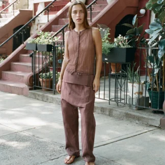 ZARA TURN-UP WAIST TROUSERS