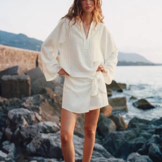 ZARA LACE TRIM SHIRT