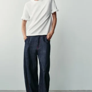 ZARA EMBOSSED FLORAL T-SHIRT