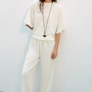 ZARA RUSTIC SHORT SLEEVE TOP
