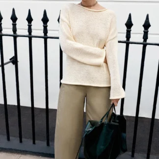 ZARA BOAT NECK KNIT JUMPER