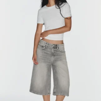 ZARA TRF BAGGY DENIM JORTS