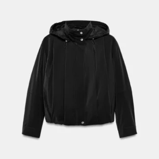ZARA RUBBERISED HOODED JACKET