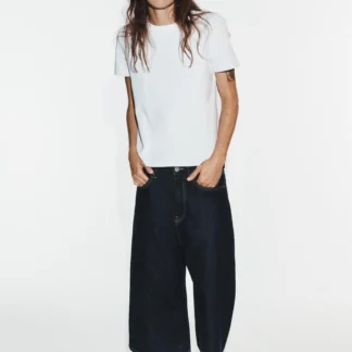 ZARA TRF BAGGY DENIM JORTS