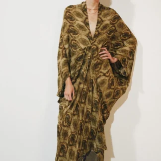 ZARA ZW COLLECTION PRINTED MIDI DRESS
