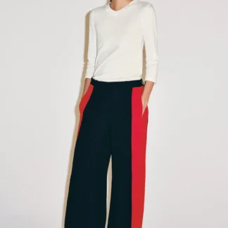 ZARA ZW COLLECTION WIDE-LEG TROUSERS WITH SIDE TAPING