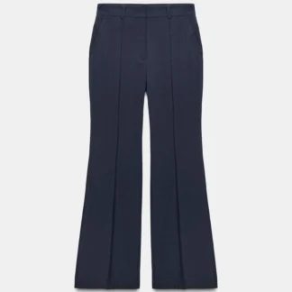ZARA FLARED TROUSERS WITH CREASE DETAIL