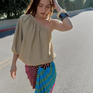 ZARA ASYMMETRIC KNIT TOP