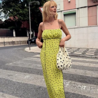 ZARA POLKA DOT MIDI DRESS