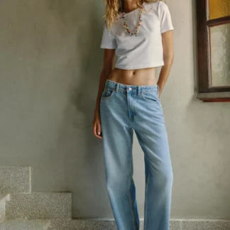 ZARA Z1975 HIGH-WAIST REGULAR LONG-LENGTH JEANS
