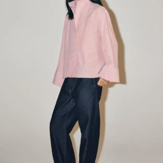 ZARA ZW COLLECTION STRIPED BIB SHIRT