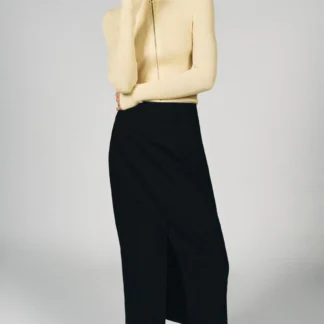 ZARA FITTED RIBBED KNIT CARDIGAN