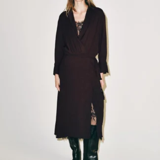 ZARA ZW COLLECTION LINGERIE-STYLE WRAP DRESS