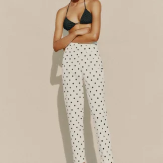 ZARA HIGH-WAIST POLKA DOT TROUSERS