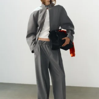 ZARA JACKET WITH VOLUMINOUS SLEEVES