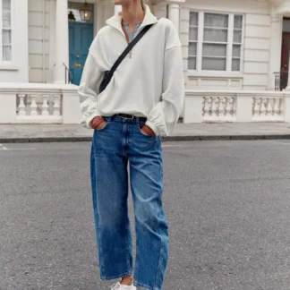 ZARA METAL ZIP SWEATSHIRT