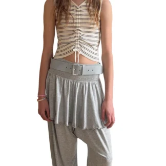 ZARA SKIRT WITH STUDDED RUFFLES