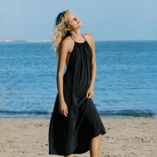 ZARA FLOWING HALTER DRESS