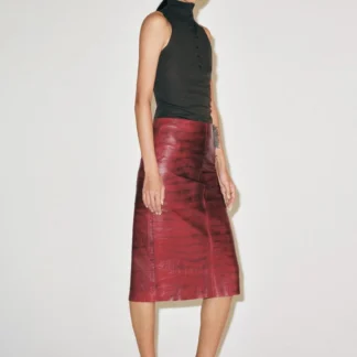 ZARA HIGH NECK BUTTON TOP